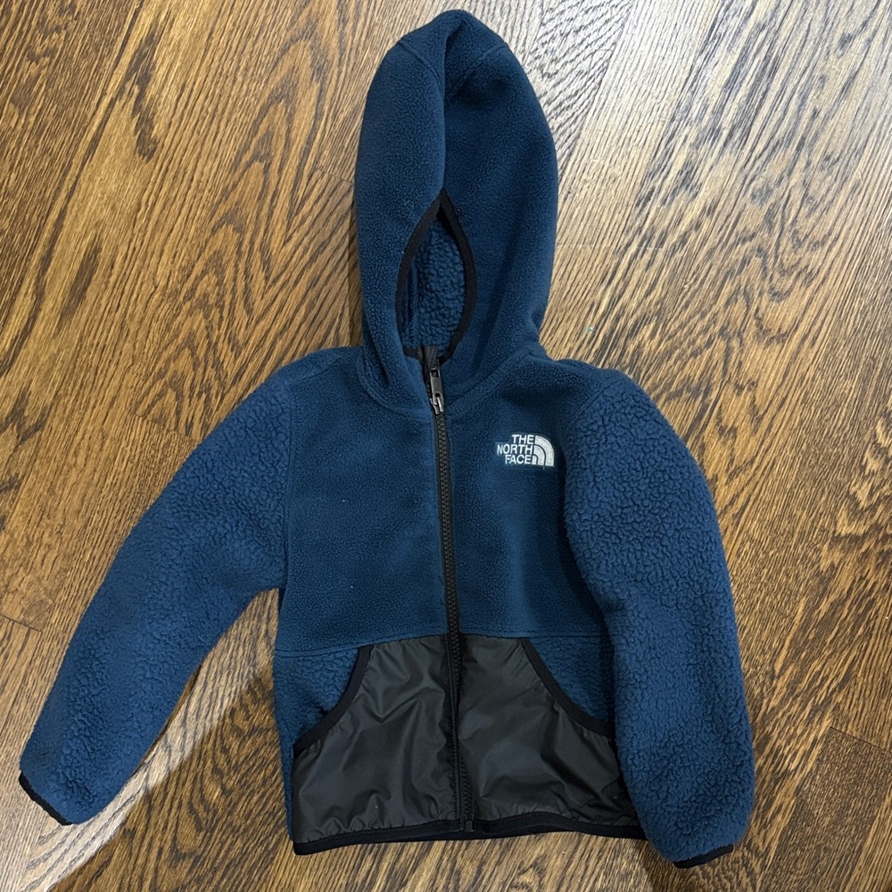 The North Face Navy and Black Fleece Hoodie